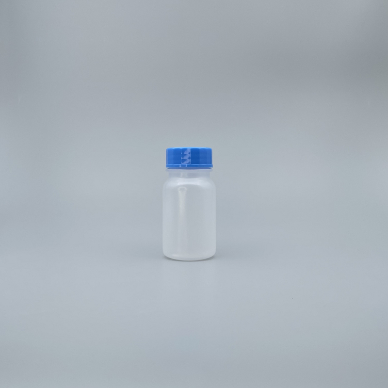 廣口瓶 PP料 藍蓋附內塞 100cc M-10