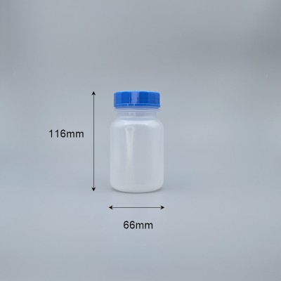 廣口瓶 PP料 藍蓋附內塞 250cc M-14