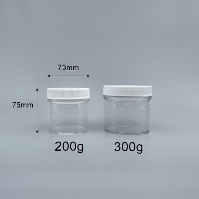 面霜盒 200g PS料 白/透 V-68