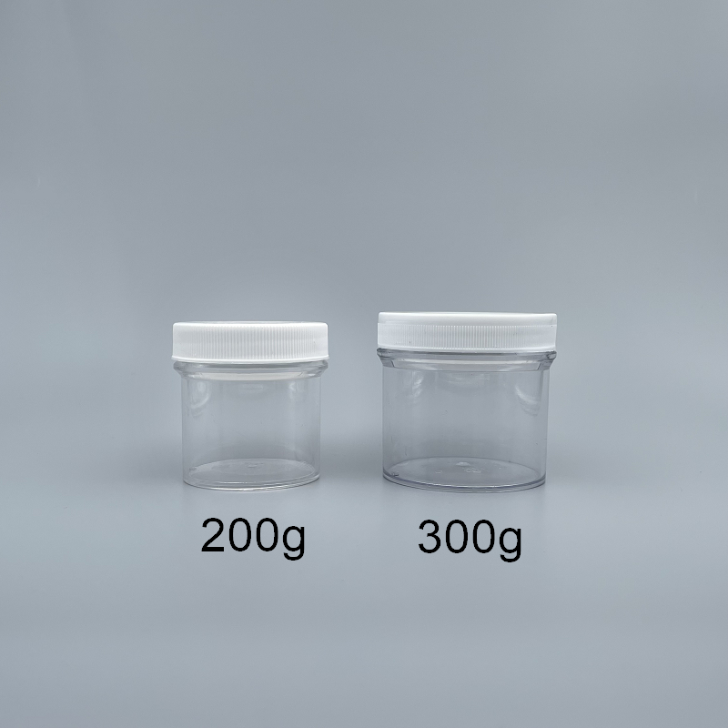 面霜盒 200g PS料 白/透 V-68