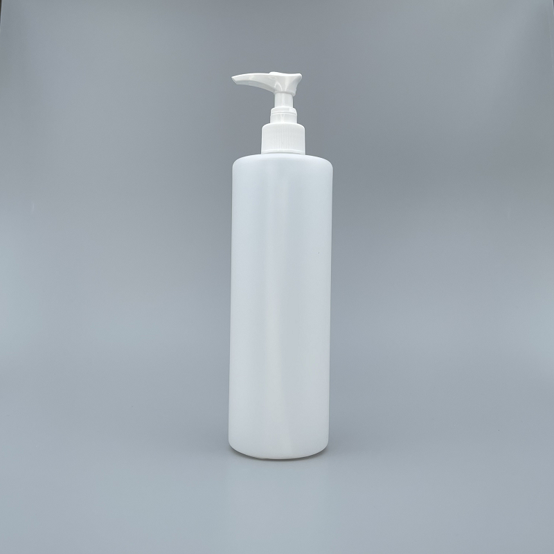 壓瓶 PE 500ml 本色 V-33 白色壓頭