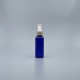 壓瓶 附蓋霧金中束 PETG 100ml 藍身 J-100