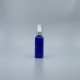 壓瓶 附蓋霧銀中束 PETG 100ml 藍身 J-100
