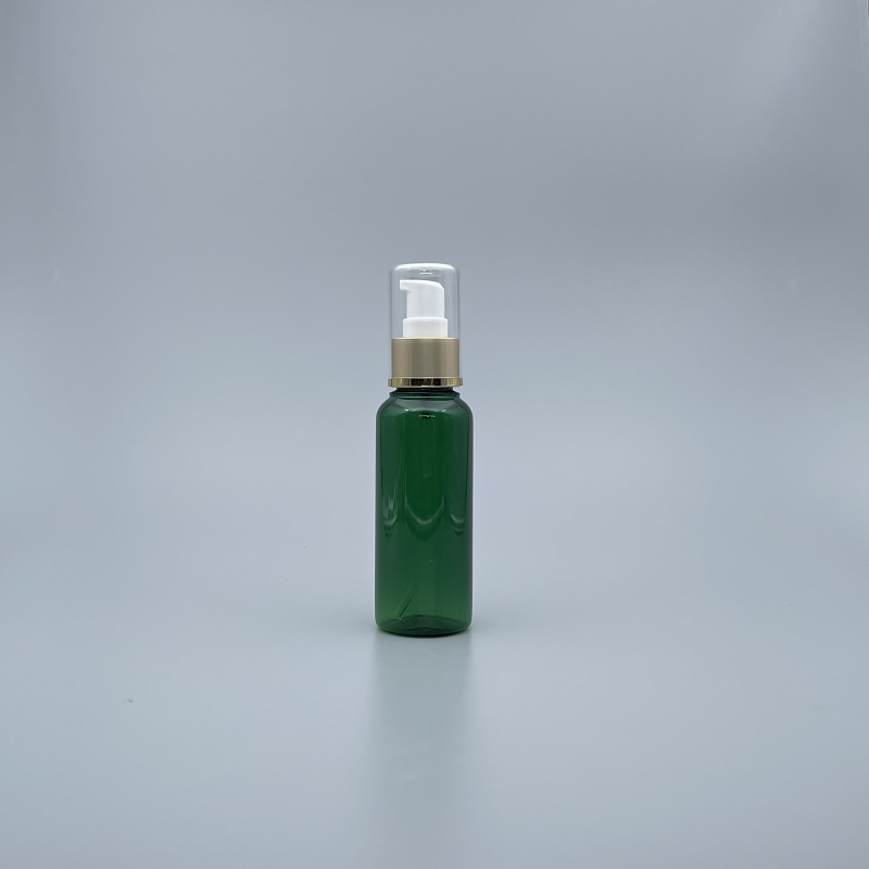 壓瓶 附蓋霧金中束 PETG 100ml 綠身 TR-100