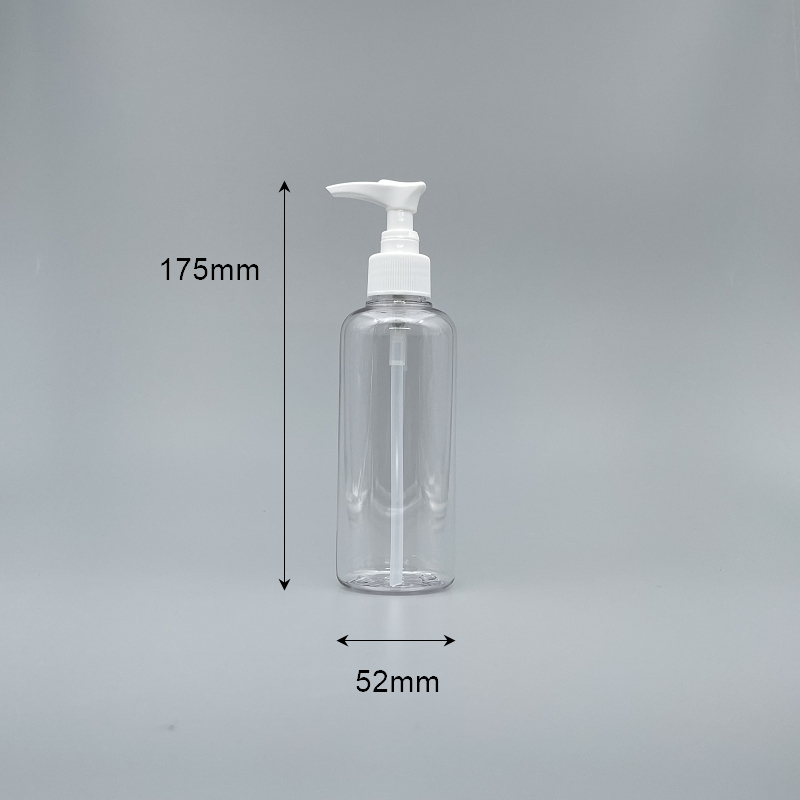 壓瓶 PETG 200ml 透明身本色壓頭 TR-200