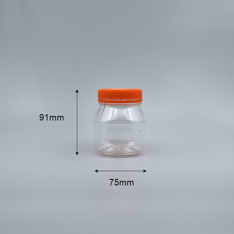 食品罐 PET 圓 橘色蓋 No.180 250g