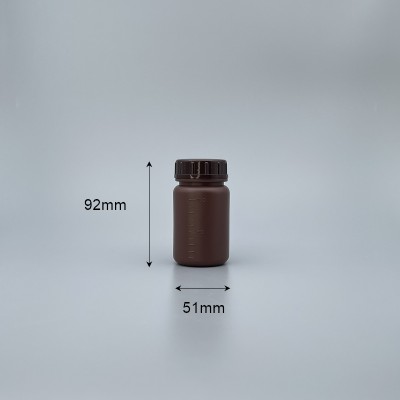 廣口瓶 茶 PE料  100cc NS