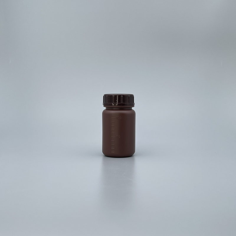 廣口瓶 茶 PE料  100cc NS