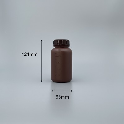 廣口瓶 茶 PE料  250cc NS