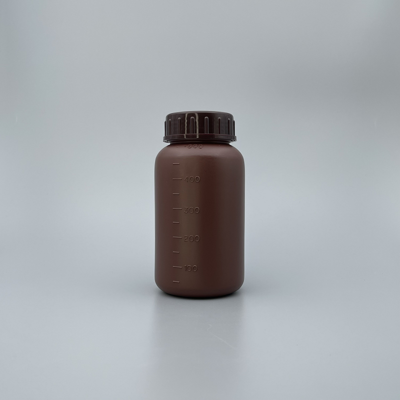 廣口瓶 茶 PE料  500cc NS