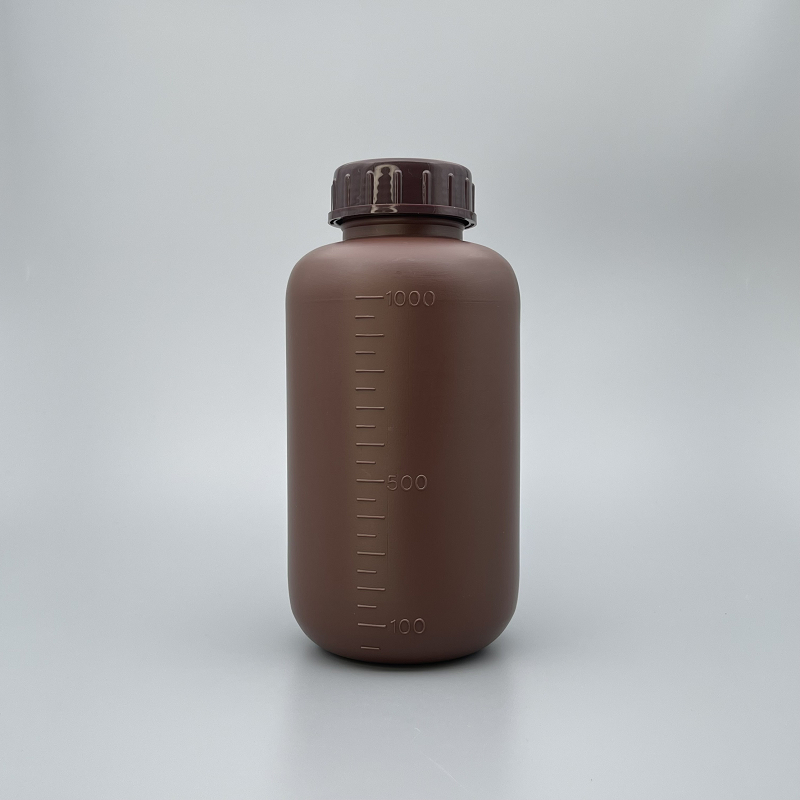 廣口瓶 茶 PE料 1000cc NS