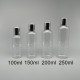 化粧水瓶 透明身 亮銀蓋+內塞 150cc