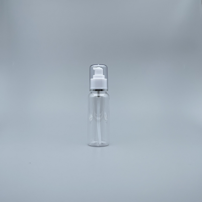 壓瓶 附蓋 PETG 100cc 透明 蓋滾銀邊 J-100