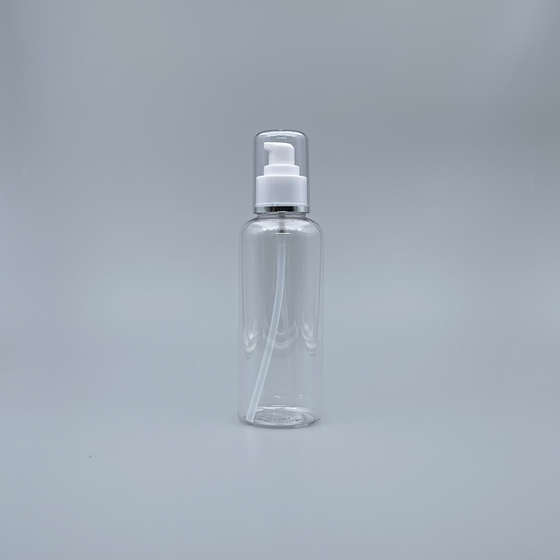 壓瓶 附蓋 PETG 200ml 透明 蓋滾銀邊 TR-200