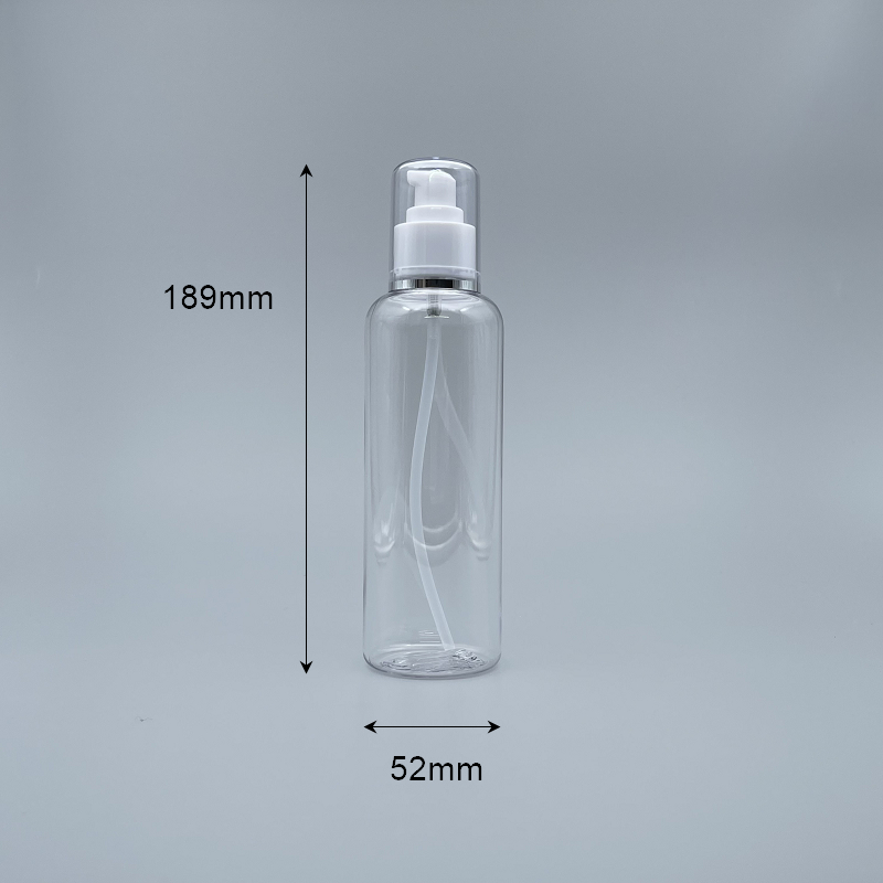 壓瓶 附蓋 PETG 250ml 透明 蓋滾銀邊 TR-250