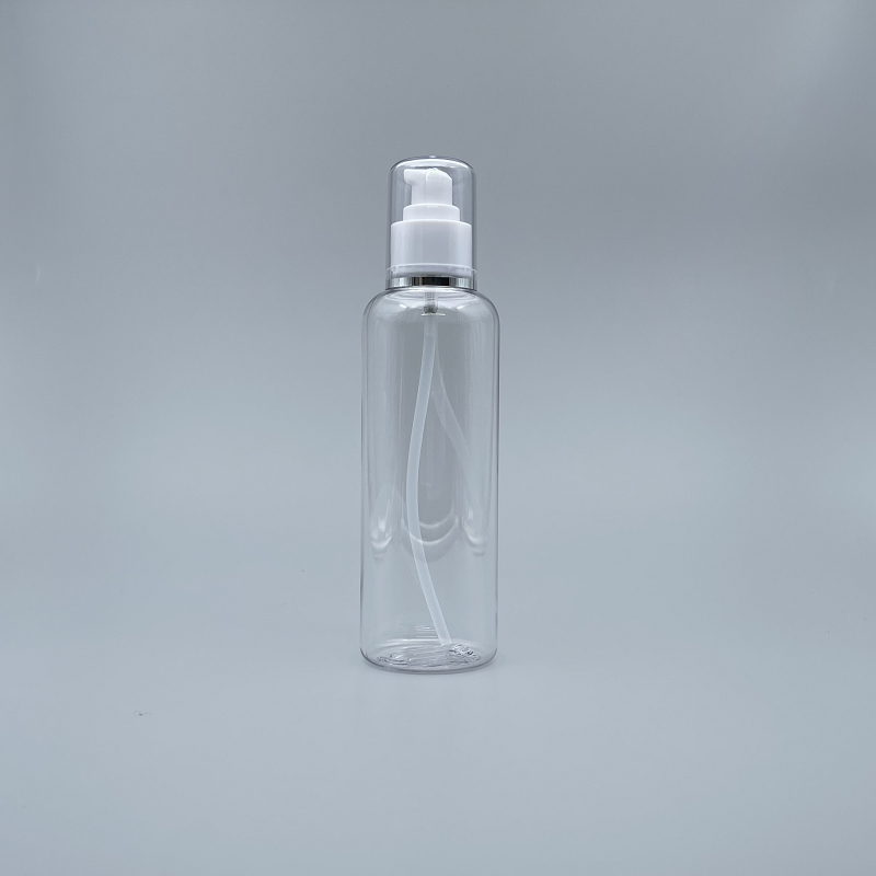 壓瓶 附蓋 PETG 250ml 透明 蓋滾銀邊 TR-250