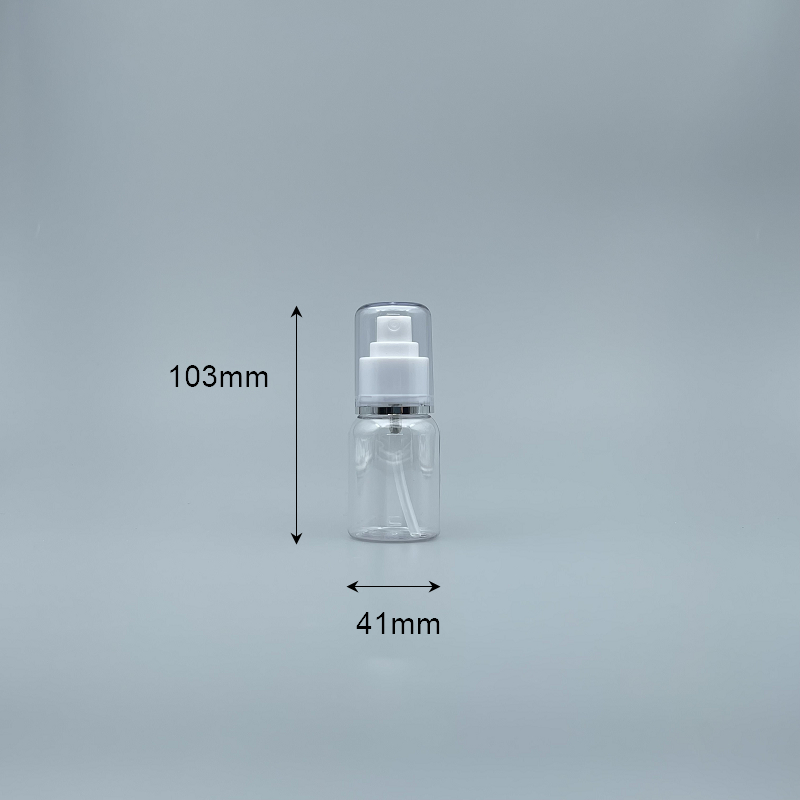 噴瓶 附蓋 PETG 50cc 透明 蓋滾銀邊 J-50