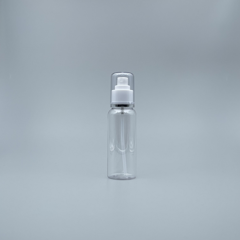 噴瓶 附蓋 PETG 100cc 透明 蓋滾銀邊 J-100