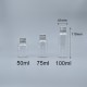 鋁蓋瓶 PETG 100ml 透明 全鋁蓋+內塞 J-100