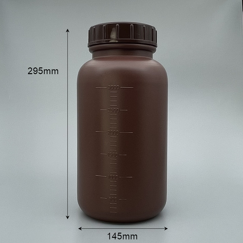 廣口瓶 茶 PE料 NS-3000K