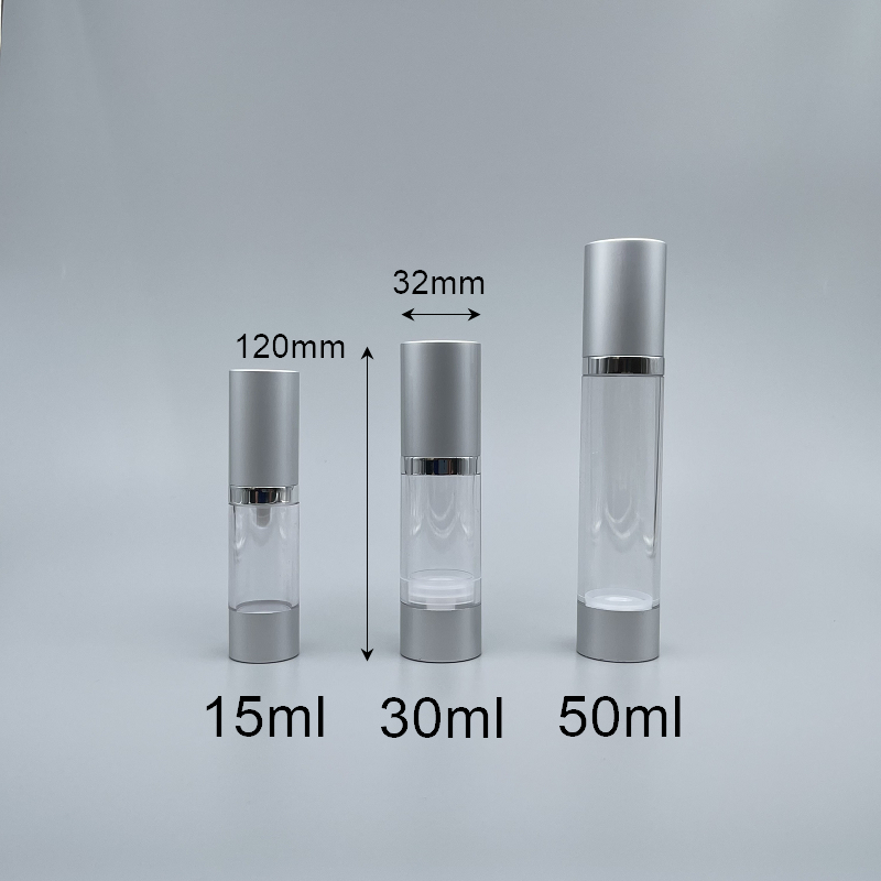真空壓瓶 PETG 上下包鋁霧金 30ml AR-30