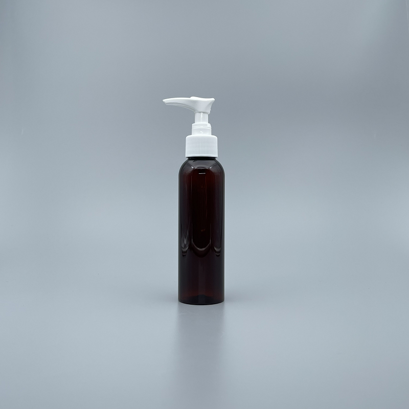 壓瓶 PET 120cc 茶色 白壓頭