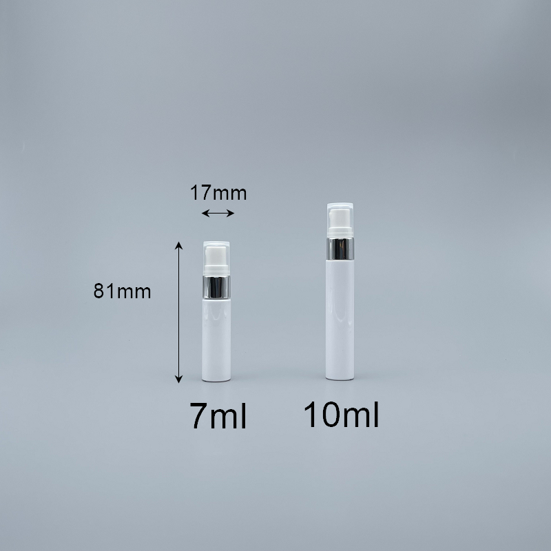 壓瓶 PETG   7ml 白身亮銀頭