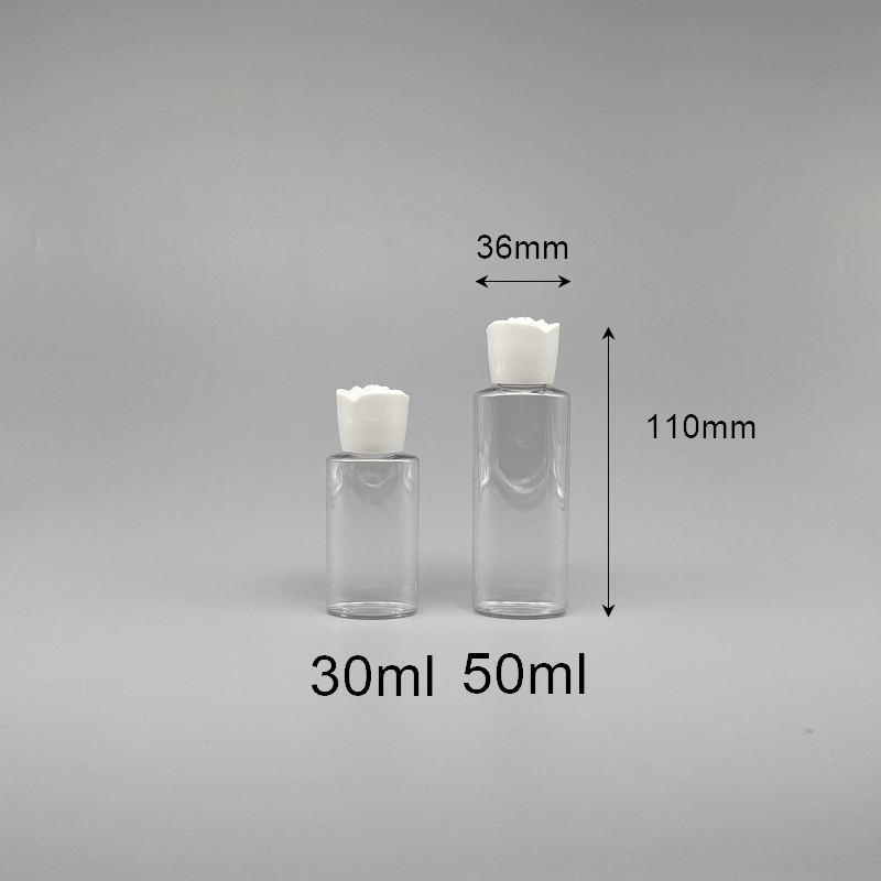 化妝水瓶 PETG 玫瑰蓋 50cc BT-50 扁型附內塞