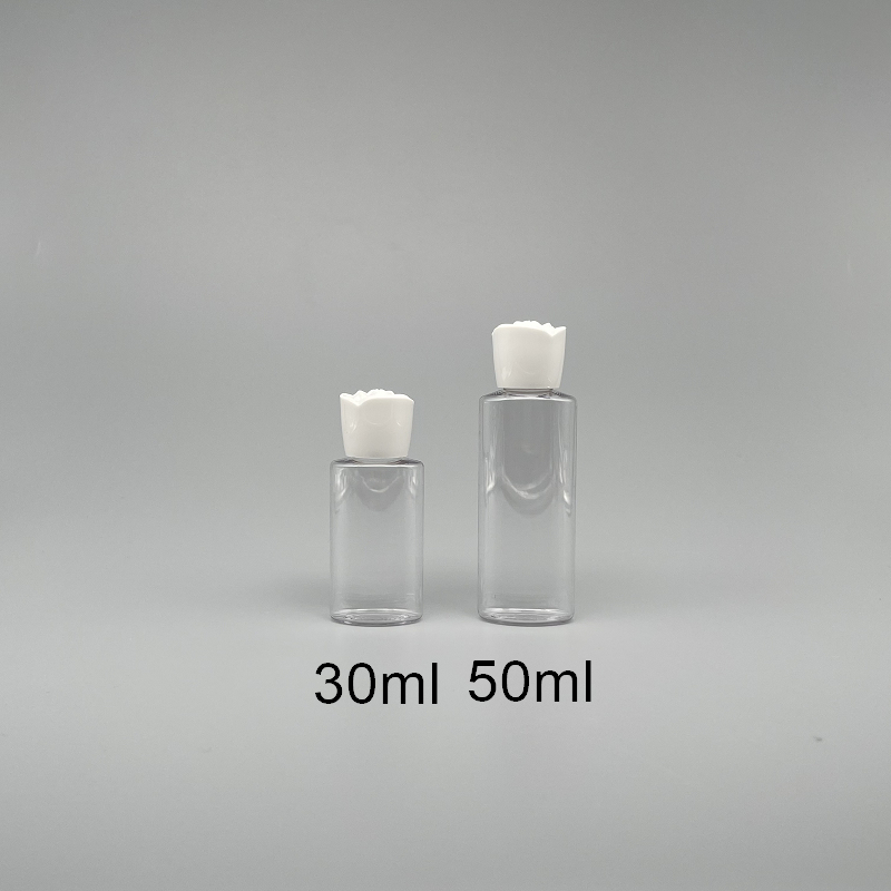化妝水瓶 PETG 玫瑰蓋 50cc BT-50 扁型附內塞