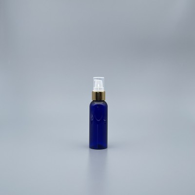 壓瓶 PET 50ml 藍色身+20牙亮金壓頭+SP蓋 NO.2-98