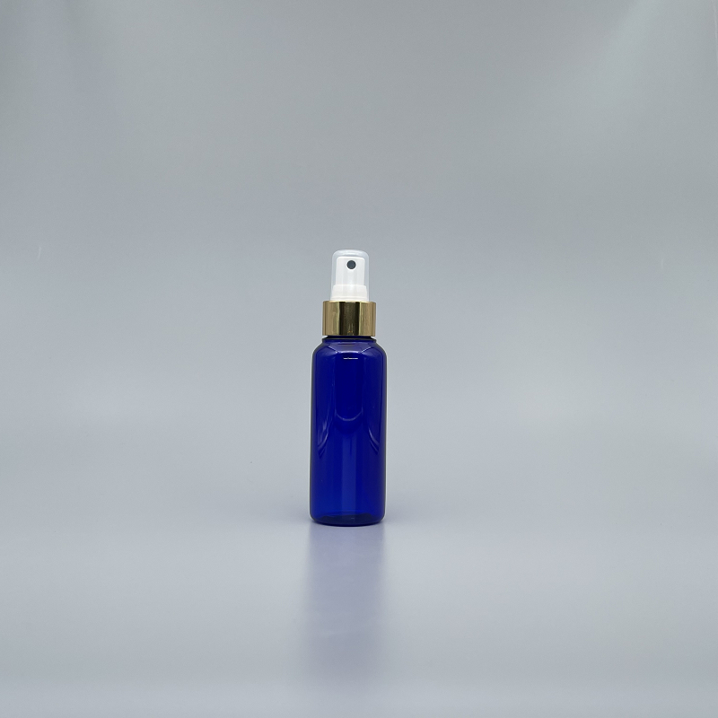 噴瓶 PETG 100cc 藍色身 金噴頭 J-100