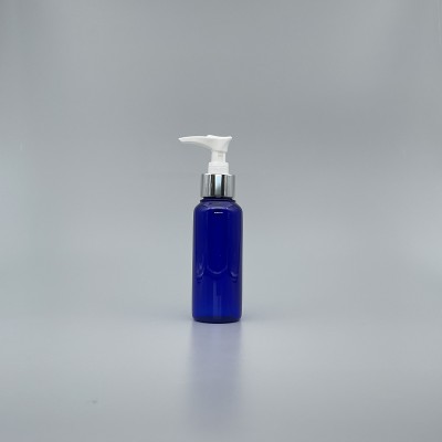 壓瓶 PETG 100cc 藍色身 銀壓頭 J-100