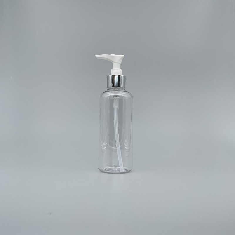 壓瓶 PETG 200ml 透明身 銀壓頭 TR-200