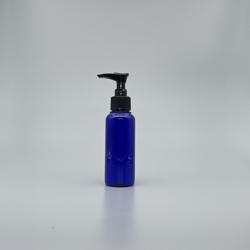 壓瓶 PETG 100cc 藍色身 黑壓頭 J-100