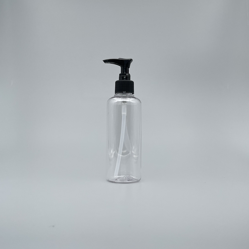 壓瓶 PETG 200ml 透明身 黑壓頭 TR-200