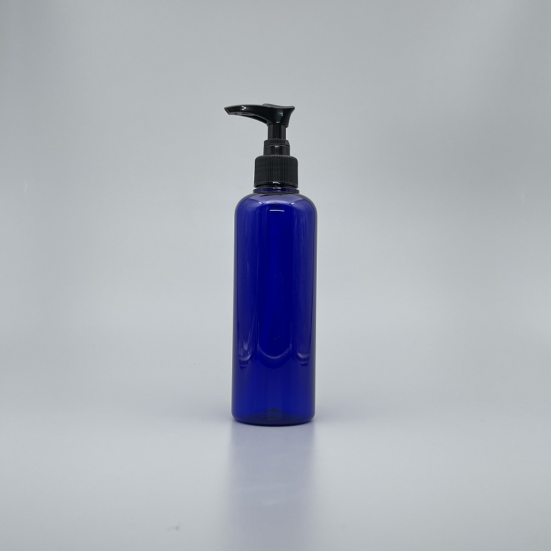 壓瓶 PETG 250ml 藍色身 黑壓頭 TR-250