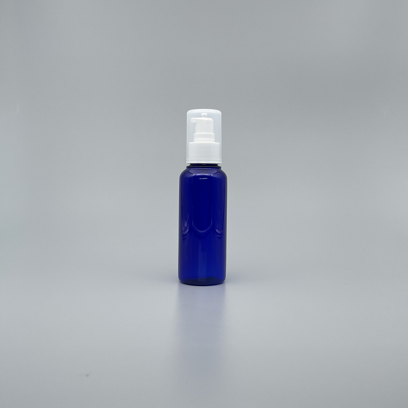 壓瓶 附PP蓋 PETG 100cc 藍色身 J-100
