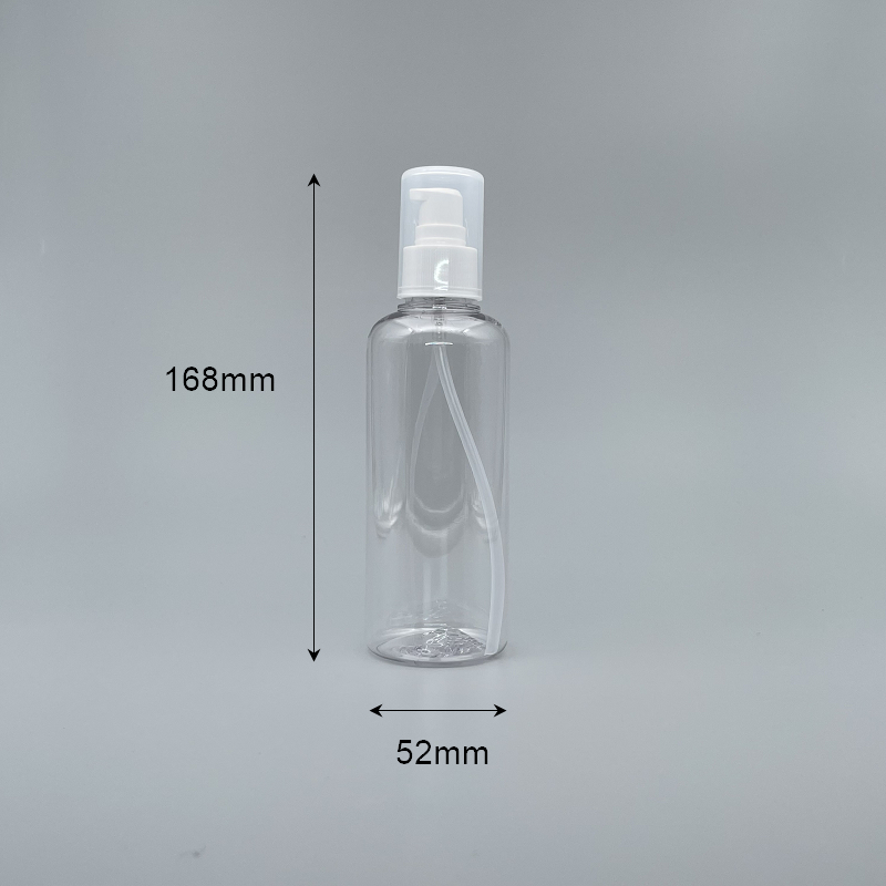 壓瓶 附PP蓋 PETG 200cc 透明身 TR-200