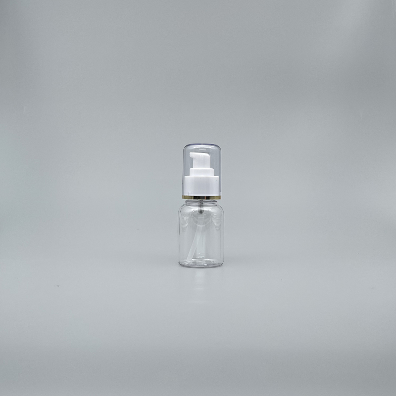 壓瓶 附蓋 PETG 50cc 透明 蓋滾金邊 J-50