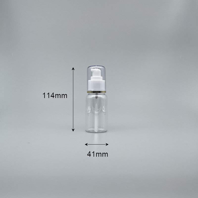 壓瓶 附蓋 PETG 75cc 透明 蓋滾金邊 J-75