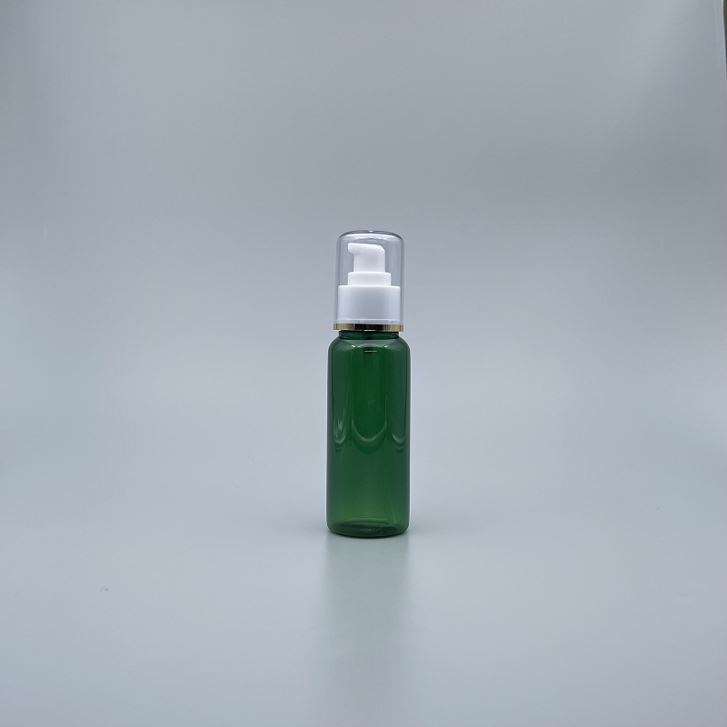 壓瓶 附蓋 PETG 100cc 綠色 蓋滾金邊 TR-100