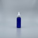 壓瓶 附蓋 PETG 100cc 藍色 蓋滾銀邊 J-100