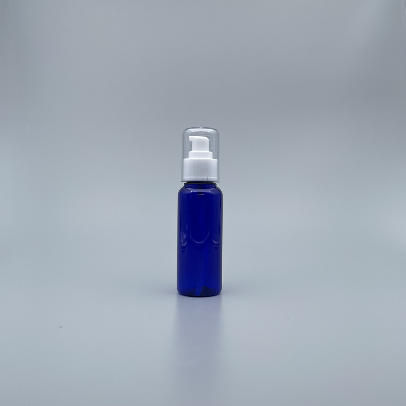 壓瓶 附蓋 PETG 100cc 藍色 蓋無滾邊 J-100