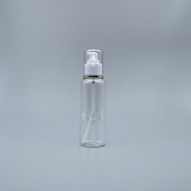 壓瓶 附蓋 PETG 150ml 透明 蓋滾金邊 TR-150