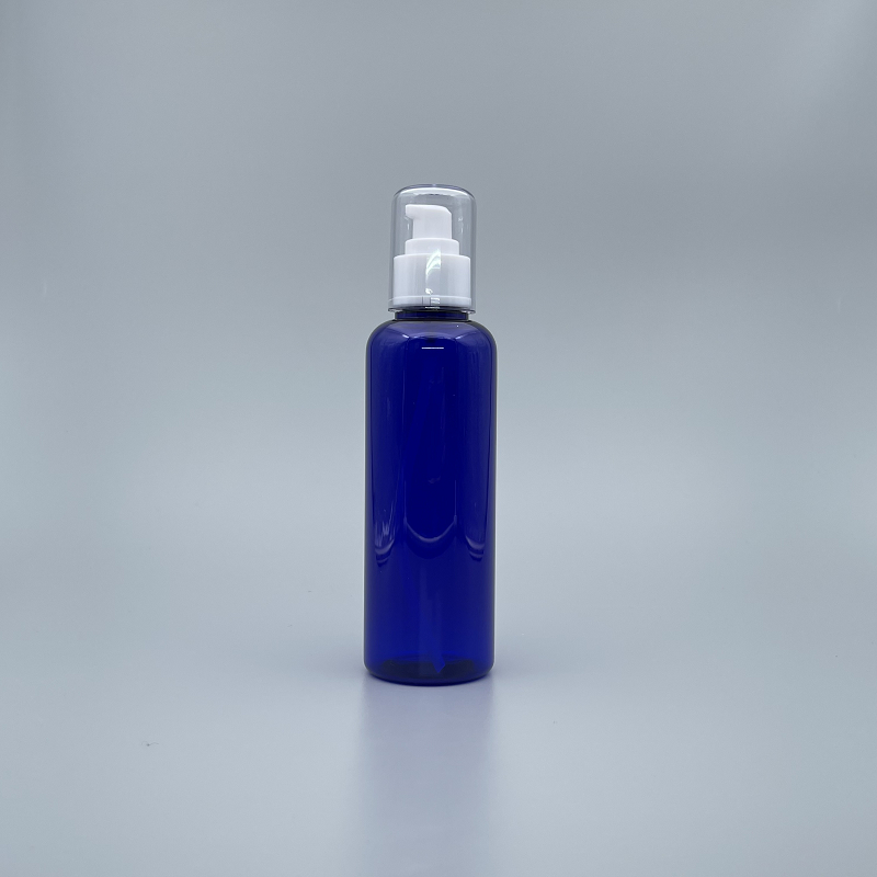 壓瓶 附蓋 PETG 250ml 藍色 蓋無滾邊 TR-250