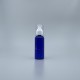 噴瓶 附蓋 PETG 100cc 藍色 蓋滾銀邊 J-100