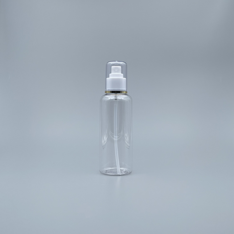 噴瓶 附蓋 PETG 200ml 透明 蓋滾金邊 TR-200