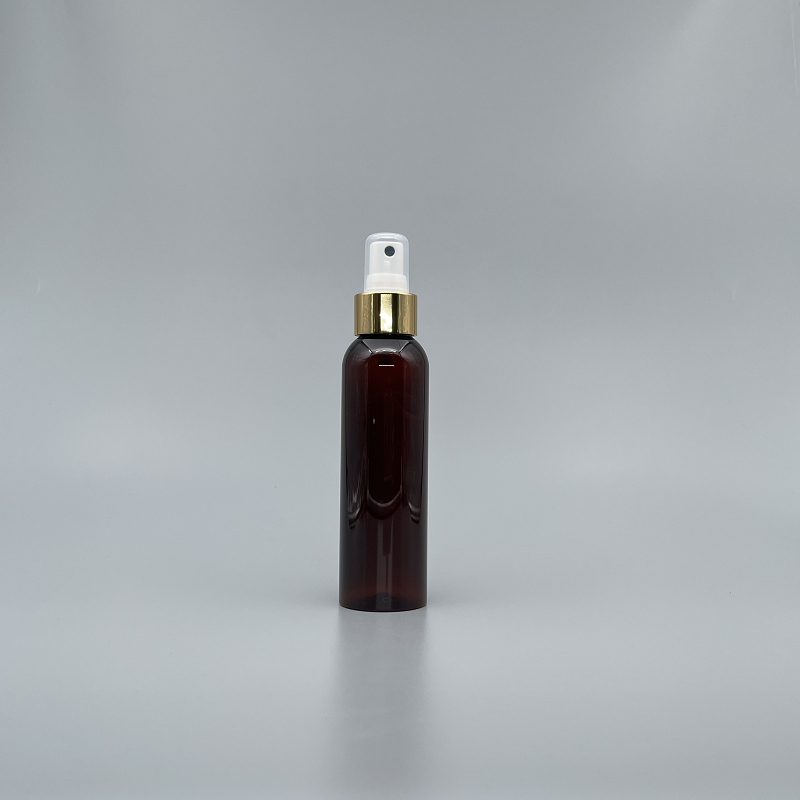 噴瓶 PET 120cc 茶色 金噴頭
