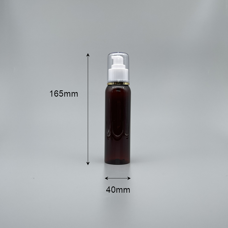 壓瓶 附蓋 PET 120cc 藍色 蓋無滾邊