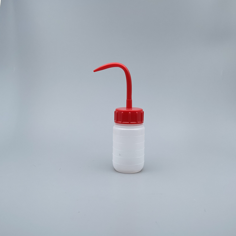 洗滌瓶 大口 100cc 紅色蓋 台製 NC-100